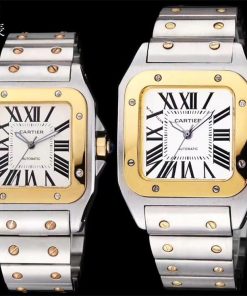 Replica Cartier Santos 904l Stainless Steel Automatic Mechanical Watch 34mm 38mm