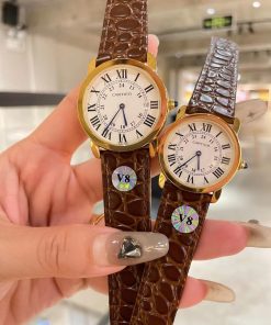 Replica Cartier Ronde 904l Stainless Steel Quartz Watch 30mm 36mm