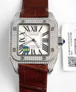 Replica Cartier Santos 904l Stainless Steel Automatic Mechanical Watch 38mm