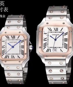 Replica Cartier Santos 904l Stainless Steel Quartz Watch 34mm 38mm