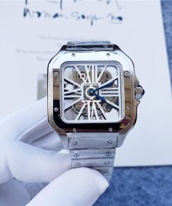 Replica Cartier Santos 904l Stainless Steel Quartz Watch 38mm