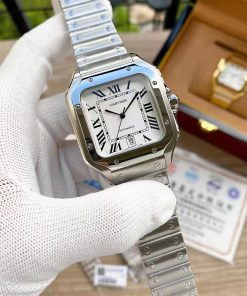Replica Cartier Santos 904l Stainless Steel Automatic Mechanical Watch 34mm 38mm