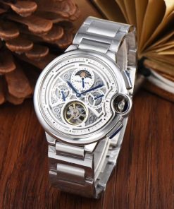 Replica Cartier Rotonde 904l Stainless Steel Automatic Mechanical Watch 44mm