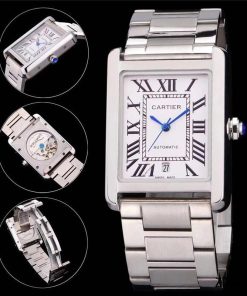 Replica Cartier Tank 904l Stainless Steel Automatic Mechanical Watch 32mm×41mm