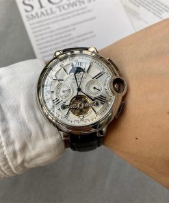 Replica Cartier Rotonde 904l Stainless Steel Automatic Mechanical Watch 46mm