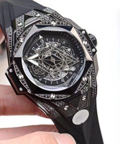 Replica Hublot 904l Stainless Steel Quartzl Watch 45MM