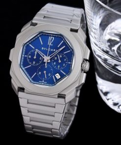 Replica BVLGARI 904l Stainless Steel Quartz Watch 42MM