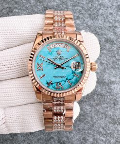 Replica Rolex DayDate 904l Stainless Steel Automatic Mechanical Watch 36mm