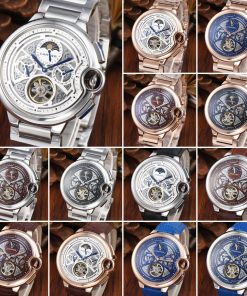 Replica Cartier Rotonde 904l Stainless Steel Automatic Mechanical Watch 44mm